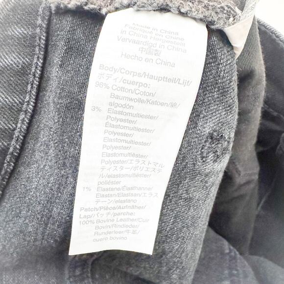 Madewell Tomboy Straight Charcoal Black Denim Jeans Size 30 - Picture 7 of 10